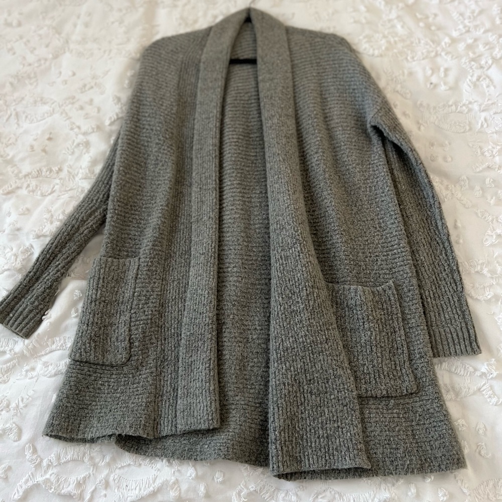 Gray sweater cardigan American Eagle
